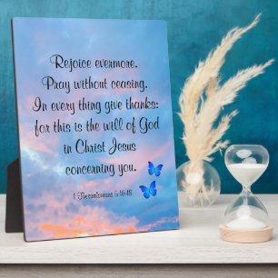 1 Thessalonians 5:16-18 Plaque
