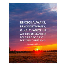 1 Thessalonians 5:16-18 Rejoice Always