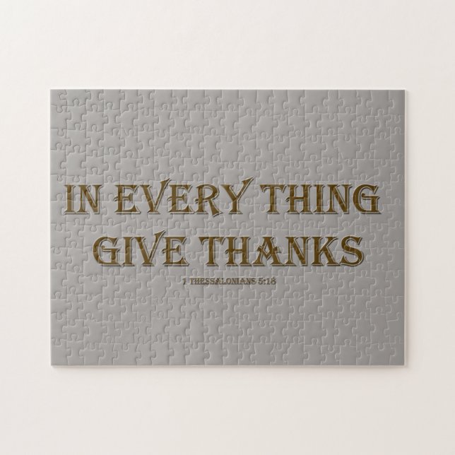 1 Thessalonians 5:18  Jigsaw Puzzle (Horizontal)