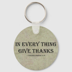 1 Thessalonians 5:18 Key Ring