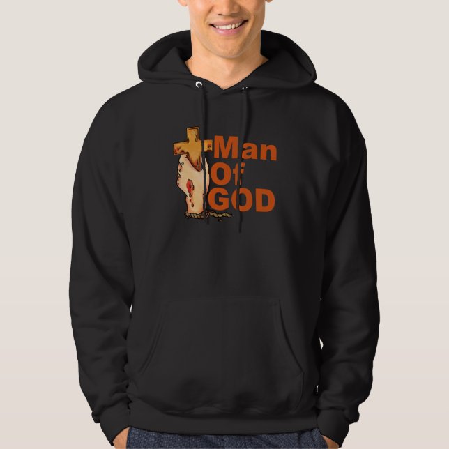 1 Timothy 611 16 Man Of God Bible Verse Christian  Hoodie (Front)