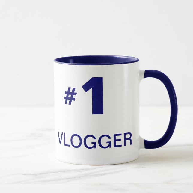 #1 Vlogger Mug (left-handed) style 2 (Right)