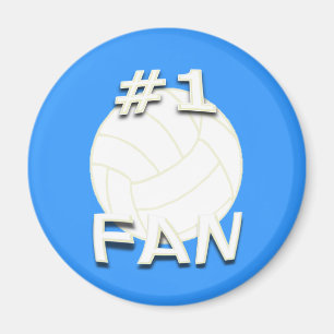 #1 Volleyball Fan Magnet