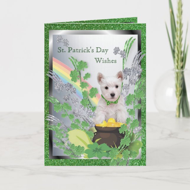 1. Westie Puppy Number One Spiritual Message Card (Front)