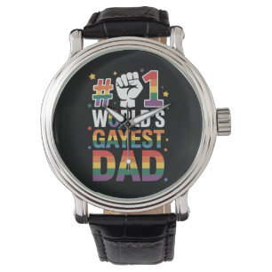 #1 World's Gayest Dad Funny Father's Day LGBT Watch