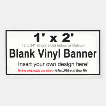 1' x 2' Design your Own Banner