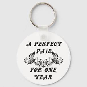 1 Year Anniversary Key Ring
