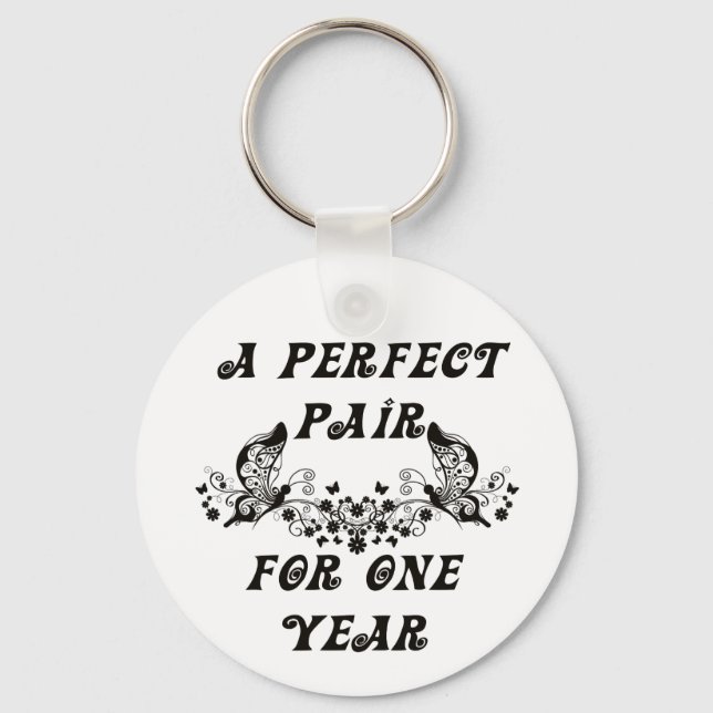1 Year Anniversary Key Ring (Front)