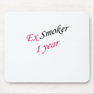 1 year ex-smoker mouse mat