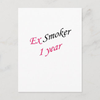 1 year ex-smoker postcard
