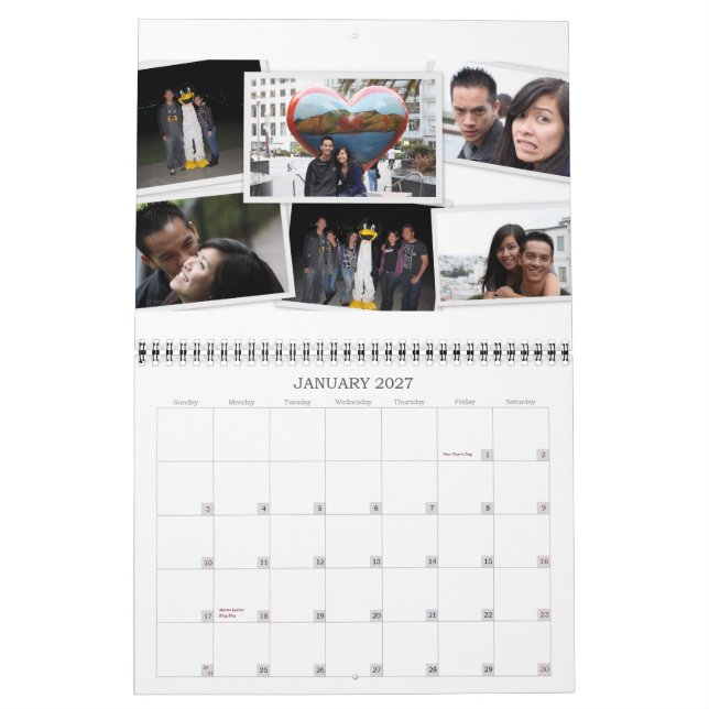 1 Year Love Calendar (Jan 2027)