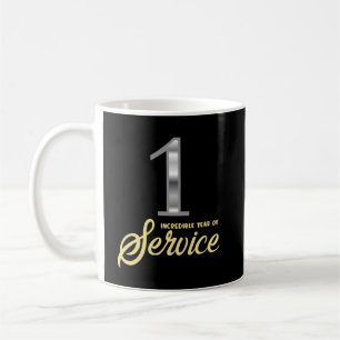1 Year of Service Employee Appreciation Incentive Coffee Mug