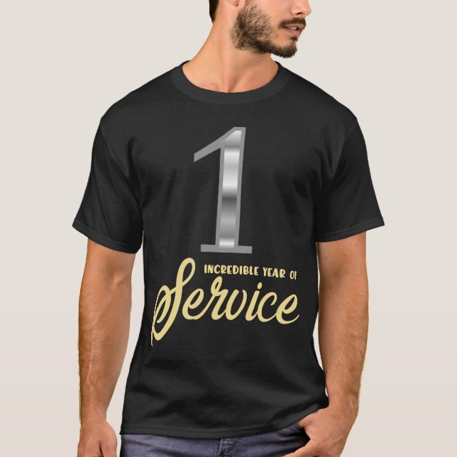 1 Year of Service Employee Appreciation Incentive T-Shirt (Front)