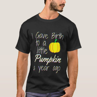 1 Year Old Birthday Halloween Pumpkin Mum Gift 1st T-Shirt