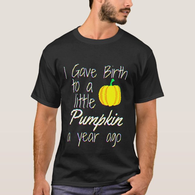 1 Year Old Birthday Halloween Pumpkin Mum Gift 1st T-Shirt (Front)