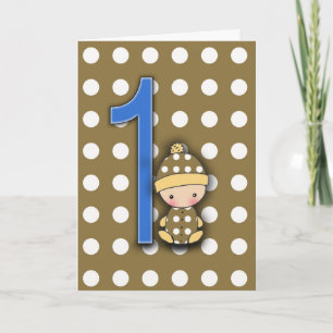 1 Year Old Boy Birthday Card
