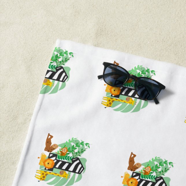 1 year old! Happy Birthday baby! Beach Towel (In Situ)