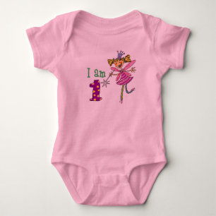 1 year old princess fairy baby bodysuit