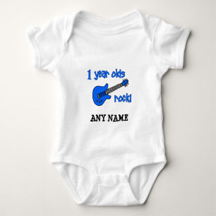 1 year olds rock! Personalised Baby's 1st Birthday Baby Bodysuit