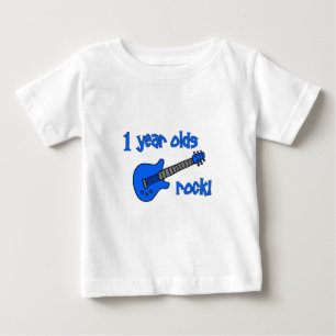 1 year olds rock! Personalised Baby's 1st Birthday Baby T-Shirt