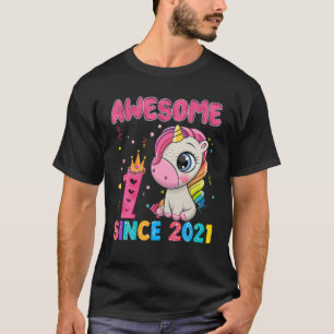 1 Years Old 1St Birthday Unicorn Gifts Awesome Sin T-Shirt