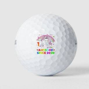 1 Years Old Unicorn Cutie 1st Birthday Unicorn Golf Balls