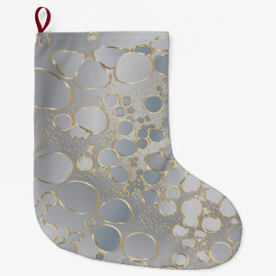 1Abstract digital work Large Christmas Stocking