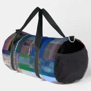 1C9984DA Glitch Art Digital Distortion Vaporwave Duffle Bag