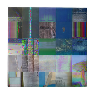 1C9984DA Glitch Art Digital Distortion Vaporwave Tile