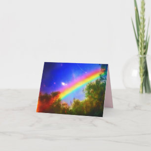 1COSMIC RAINBOW SMALL GREETING CARD
