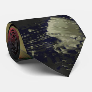 1FB1F9F4 Cyberpunk Glitch Art Mosaic Abstract Tie