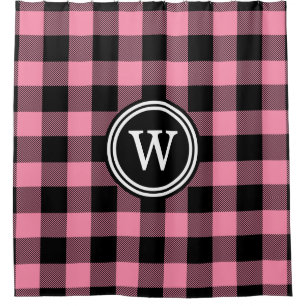 1I Round - Buffalo Plaid Shower Curtain