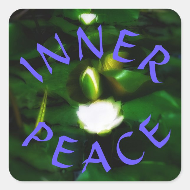 1INNER PEACE square sticker (Front)