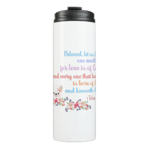 1John4:7 Bible Verse Thermal Tumbler