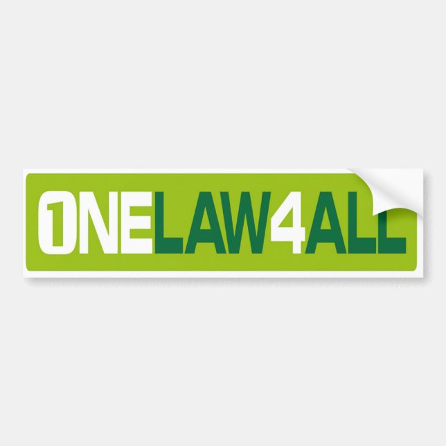 1LAW4ALL Bumper Stickers (Front)