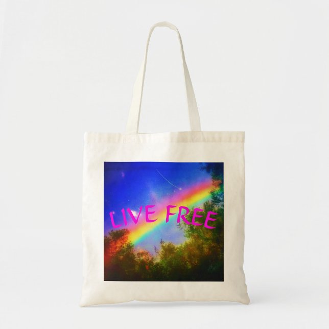 1LIVE FREE TOTE BAG (Front)