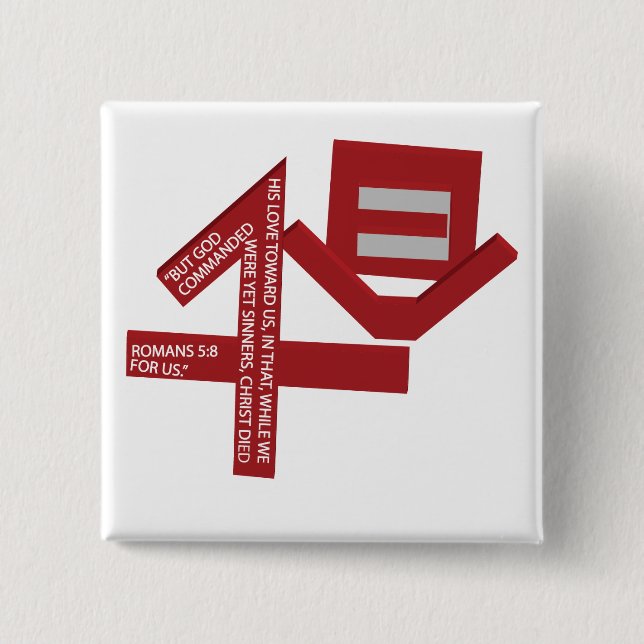 1Love 15 Cm Square Badge (Front)