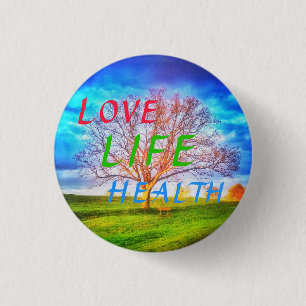 1LOVE LIFE HEALTH TREE SMALL PIN