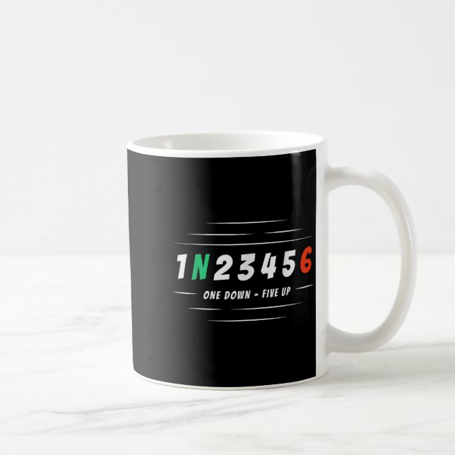 1n256 1 Down 6 Up Motorcycle Racing Biker Gift  Coffee Mug (Right)