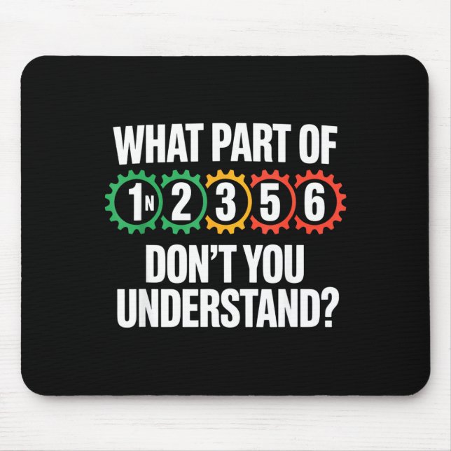 1n256 Motorcycle Shift Biker Motorcyclist  Mouse Mat (Front)