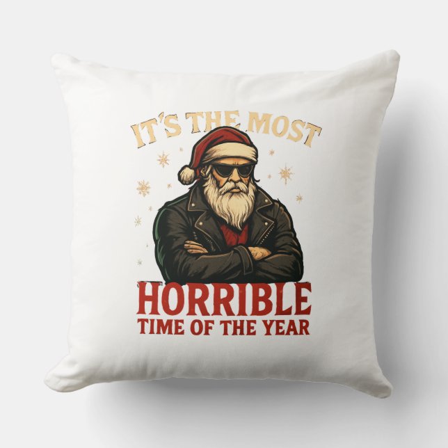 1nkFury - Christmas Pillow It's the most horrible (Front)