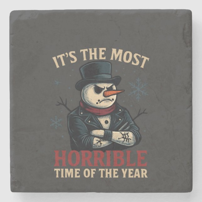 1nkFury - Pillow Its the most horrible time  Stone Coaster (Front)