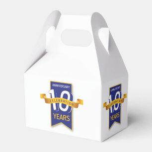 1O Years Anniversary Design Favour Box