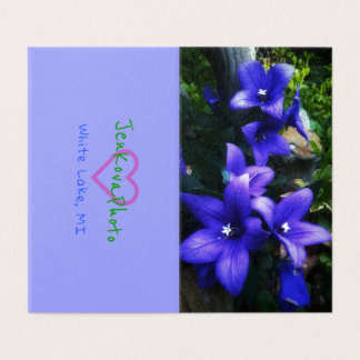 1PURPLE FLOWERS MINI CARDS 2x3.5 horizontal