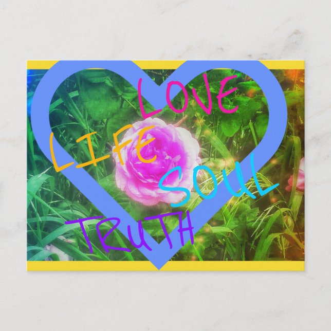 1ROSE HEART POSTCARD (Front)