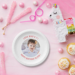 1st 2nd 3rd 4th 5th 6th 7th 8th 10th 20th Birthday Paper Plate
