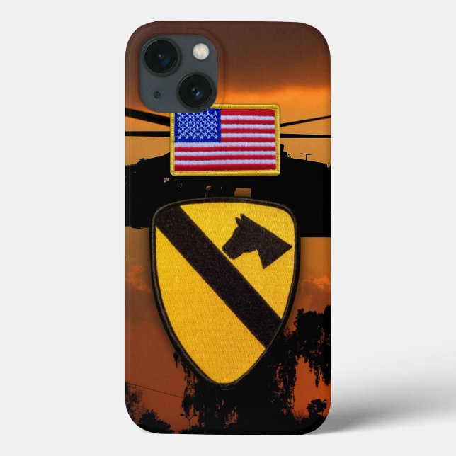 1st 7th cavarly CD air cav fort hood veterans vets Case-Mate iPhone Case (Back)