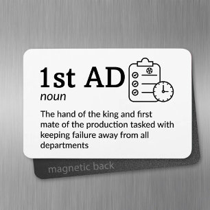 1st AD Definition - Set Life 4" x 6" Flex Magnet