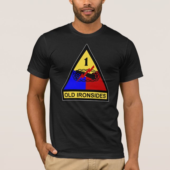 1st AD Old Ironsides Patch T-Shirt (Front)
