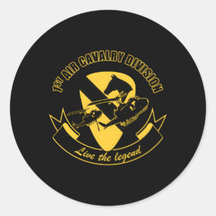 1St Air Cavalry Division Classic Round Sticker